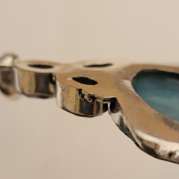 Sterling Silver Geode Pendant Necklace with Amethyst, 20-Inch Natural Jewelry - Picture 8 of 10